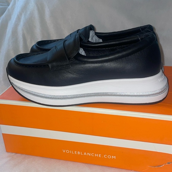 NWT VOILE BLANCHE MERRY Penny Loafer in Black - Picture 13 of 15